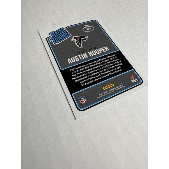 2016 Donruss Rated Rookie Austin Hooper Rookie Card RC Atlanta Falcons #352 - Picture 5 of 6